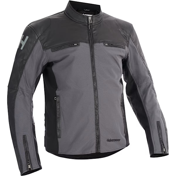 Halvarssons Holmen Wax Textile Jacket - Grey / Silver