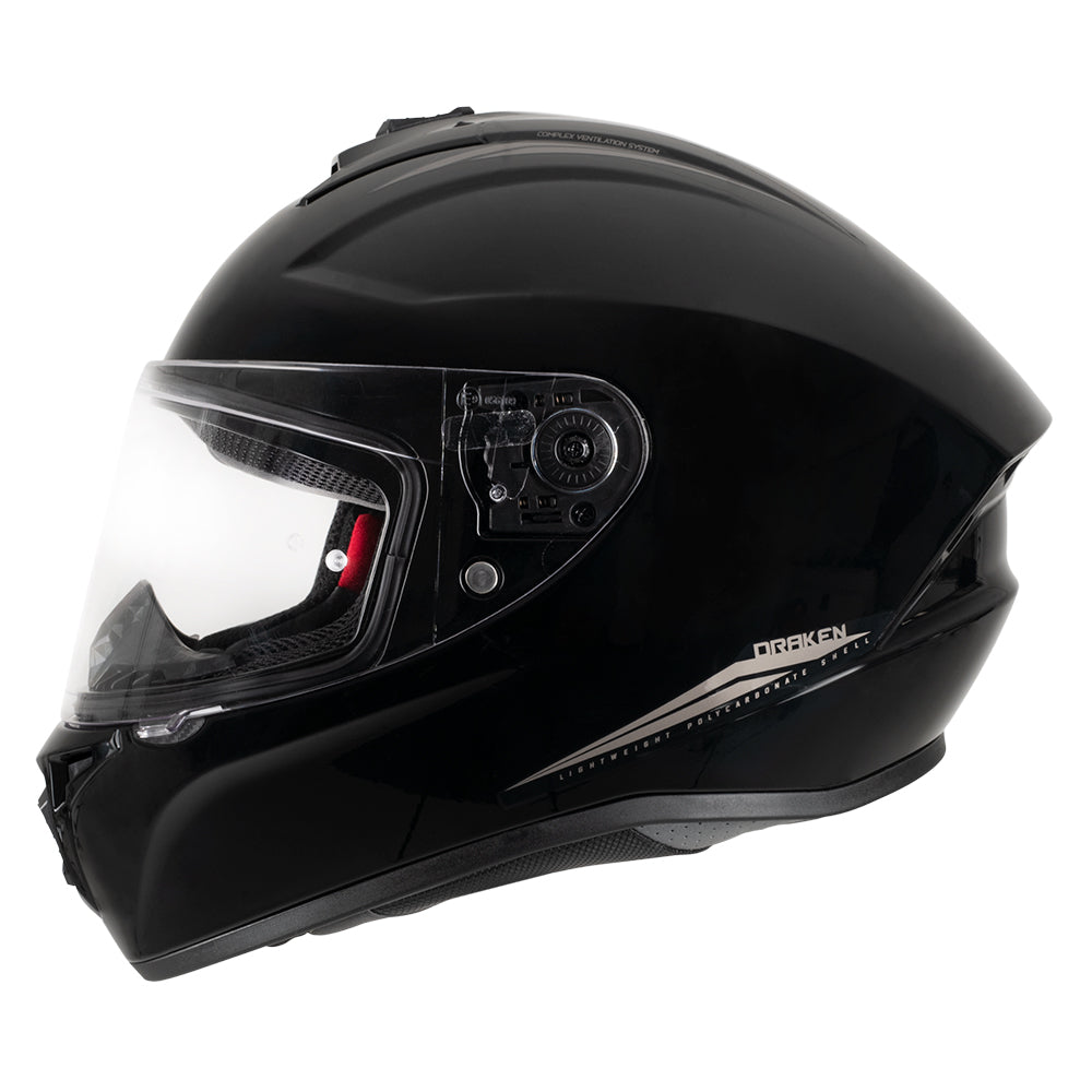 MT Draken Gloss Black DD Chinstrap