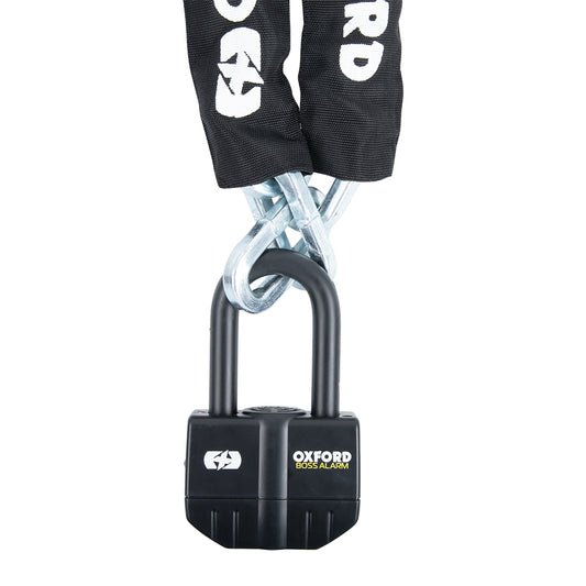 Oxford Boss Alarm 16mm Lock + Chain 12mm