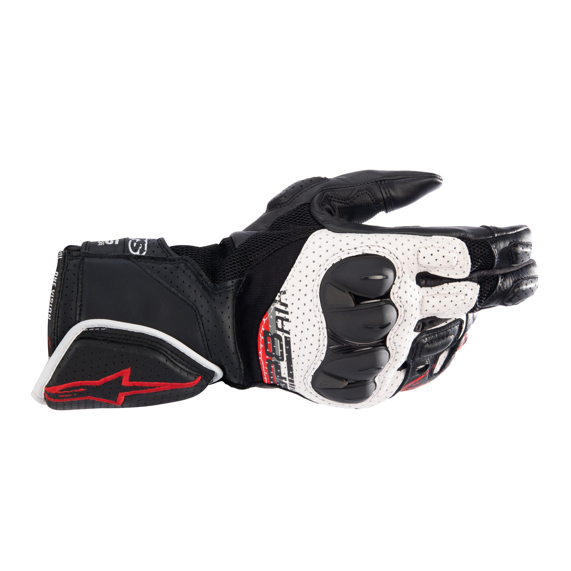 Alpinestars Sp-8 V3 Air Gloves Black White Bright Red