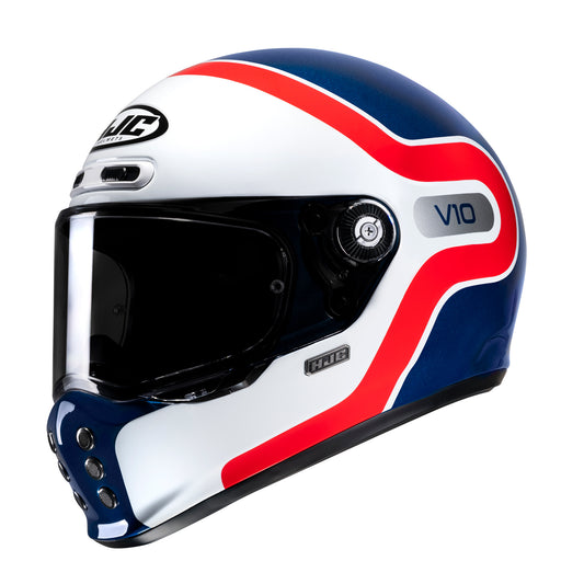 HJC V10 Grape MC21 White Red Blue