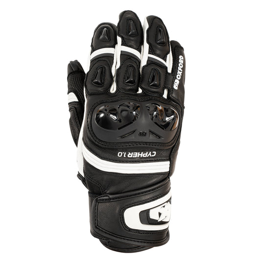 Oxford Cypher 1.0 Short Leather MS Glove Black/White