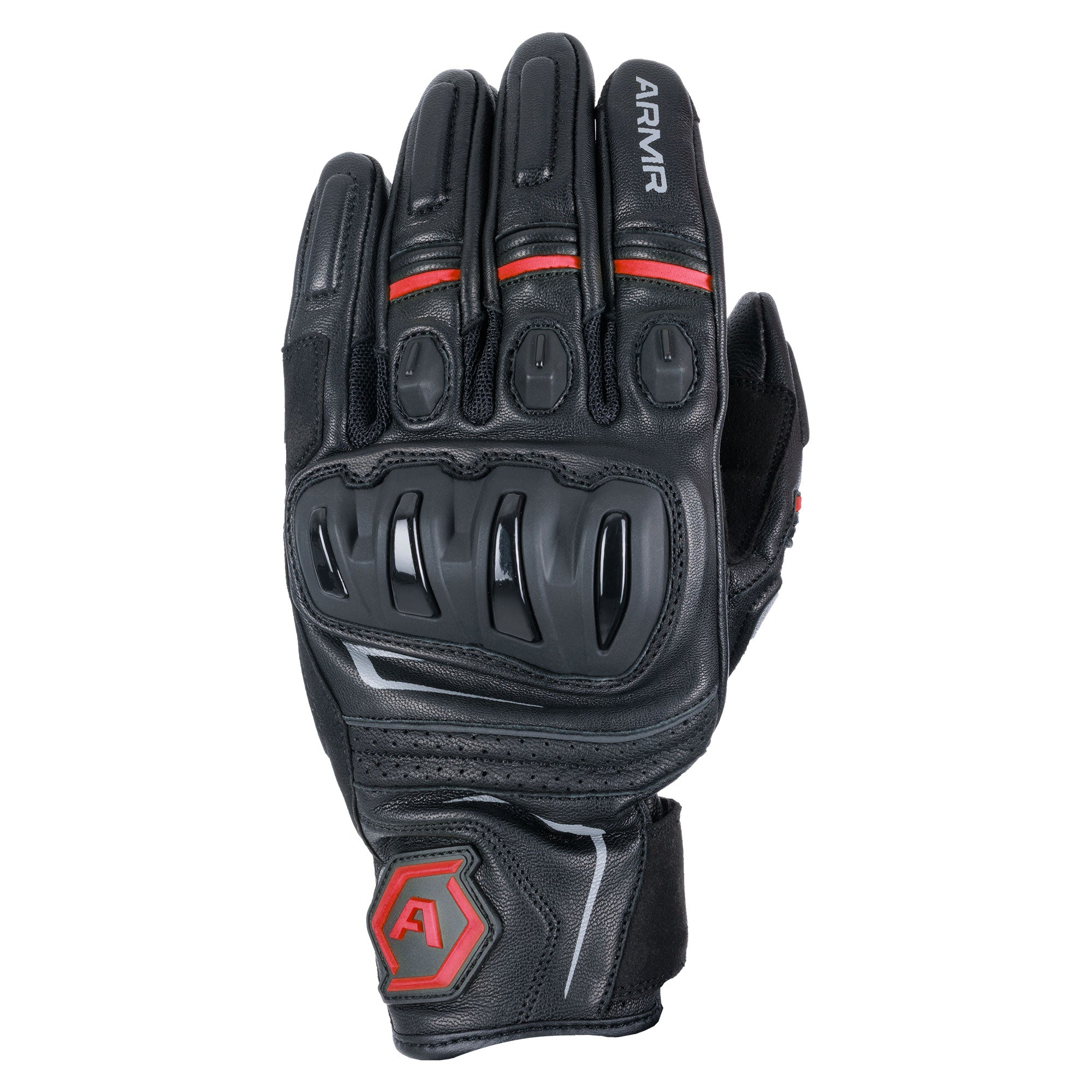 ARMR Raiden 3.0 MS Leather Glove Blk/Red
