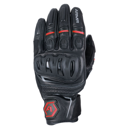 ARMR Raiden 3.0 MS Leather Glove Blk/Red