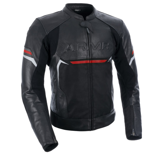 ARMR Raiden 3.0 MS Leather Jkt Blk/Red
