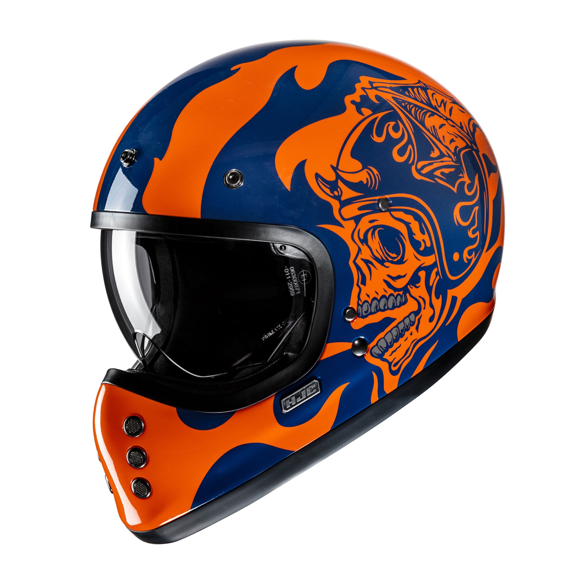 HJC V60 Flame MC27 Blue Orange