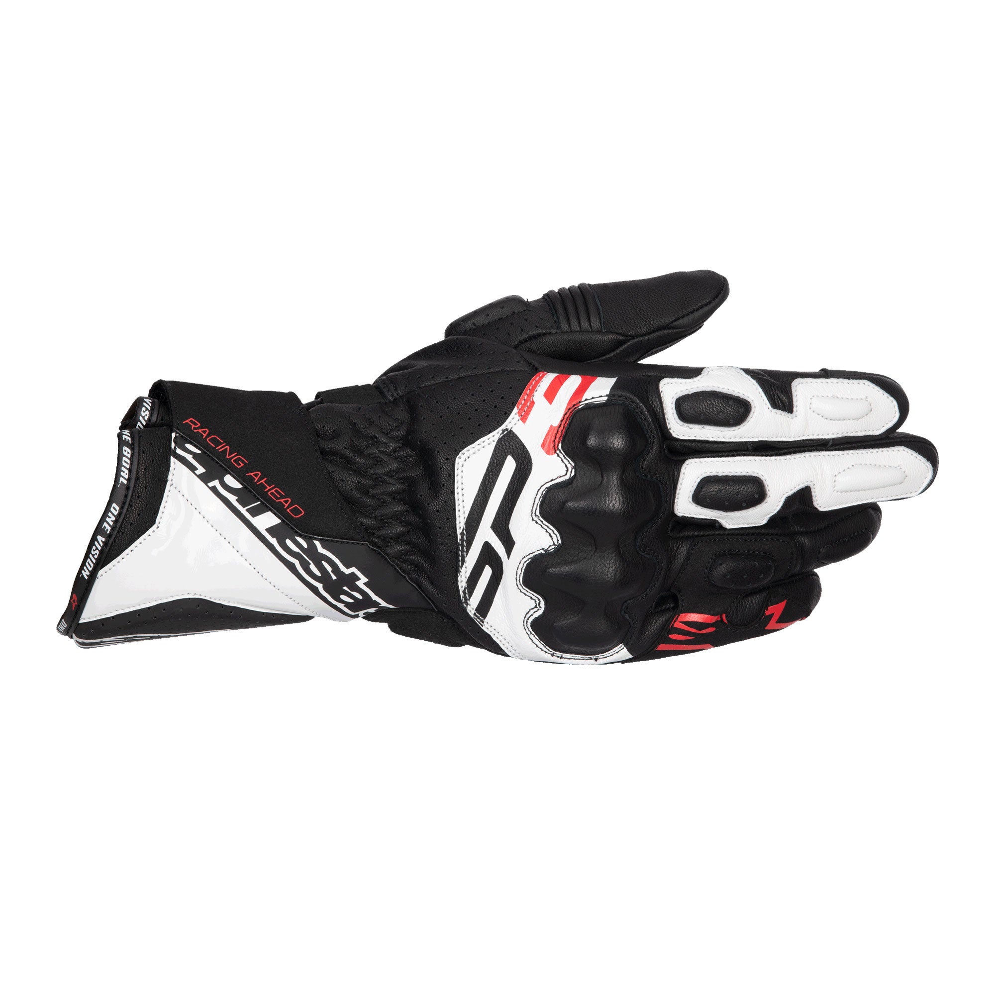 Alpinestars SP-3 Gloves Black White Red Fluo