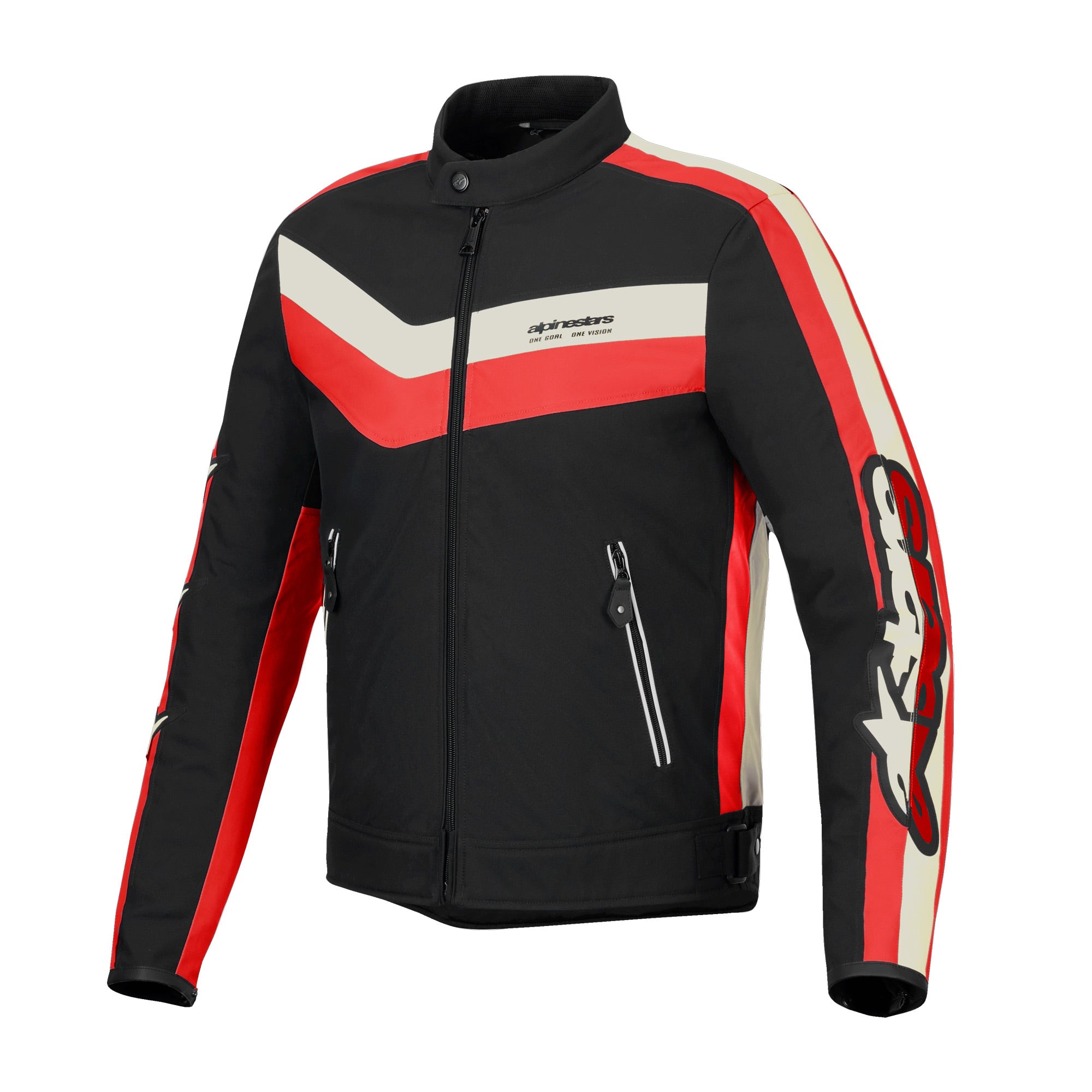 Alpinestars T-Dyno WR Jacket Black Bright Red Ecru