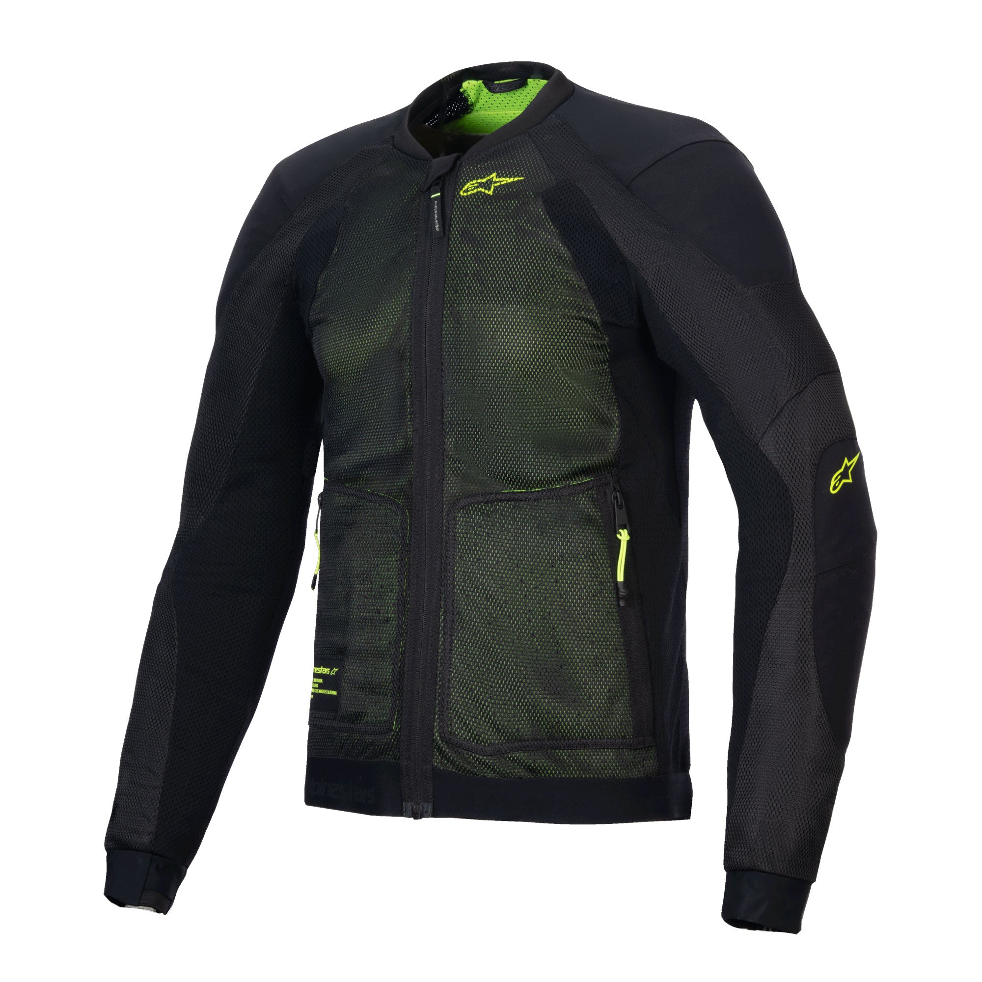 Alpinestars Troop-Air Jacket Black Yellow Fluo