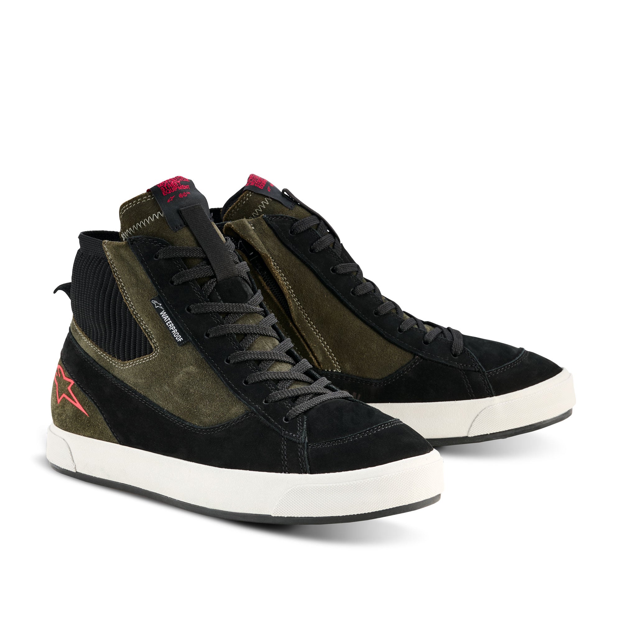 Alpinestars Stated WP Shoes Military Green Black Off-White