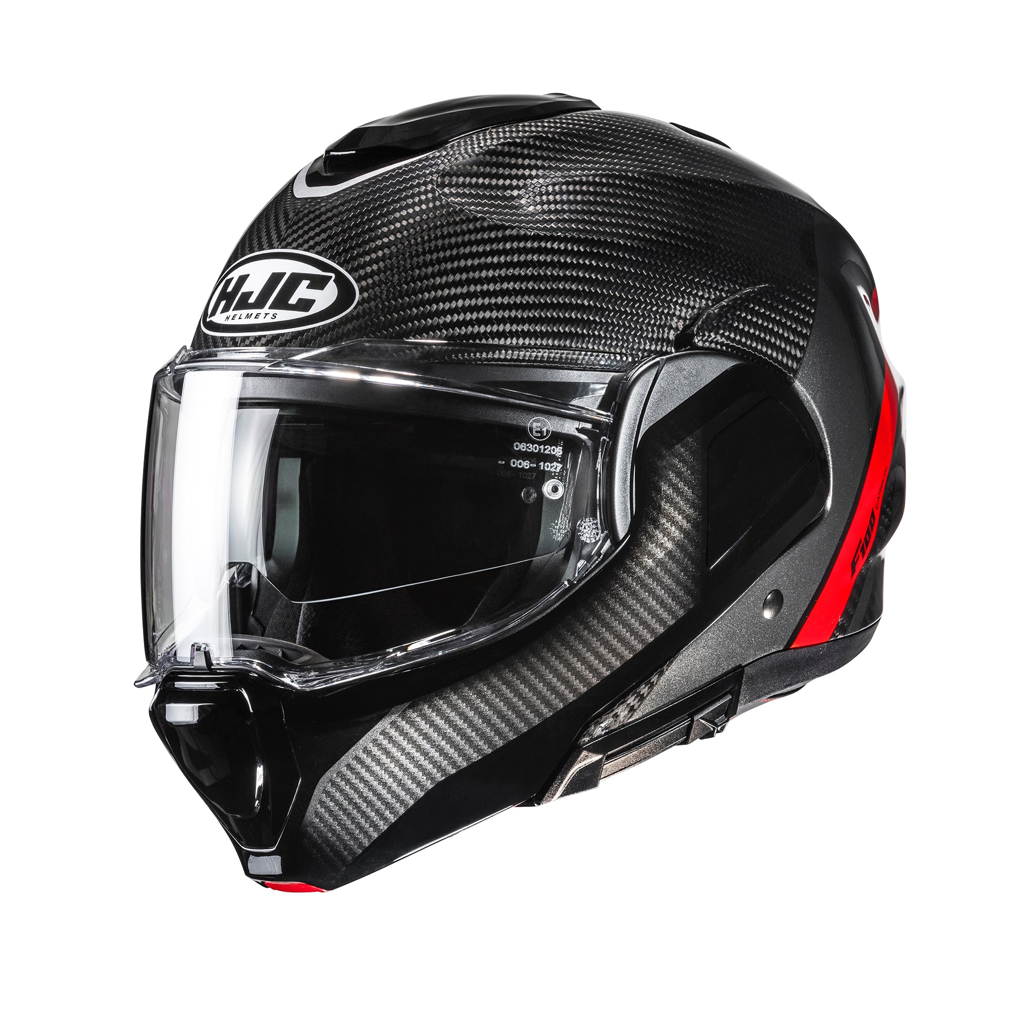 HJC F100 Carbon Stan Red MC1