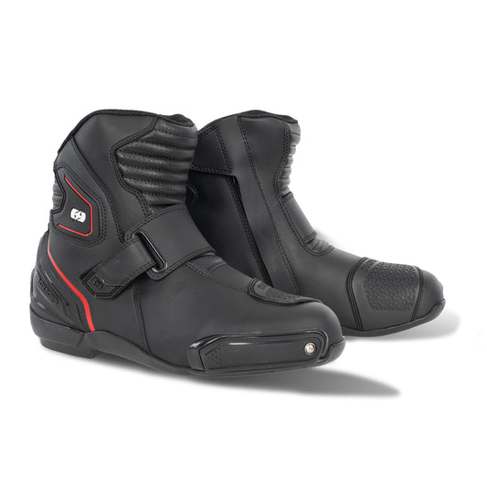 Oxford Omega Air Short MS Boot Blk/ Wht/ Red